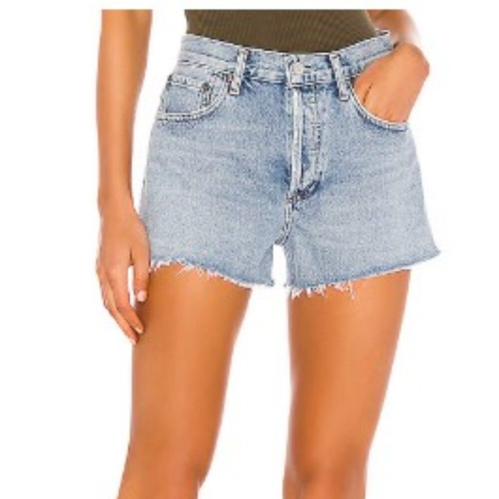 AGOLDE Parker Vintage Cut Off Short in Riptide | NWT